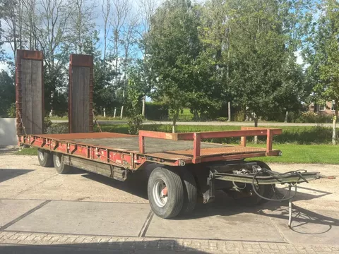 Nooteboom 3 asser Dieplader Rampen Landbouwkenteken semi trailer