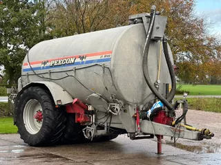 Peecon PWT 14500 14 m3 4 wielen Vacuumtank