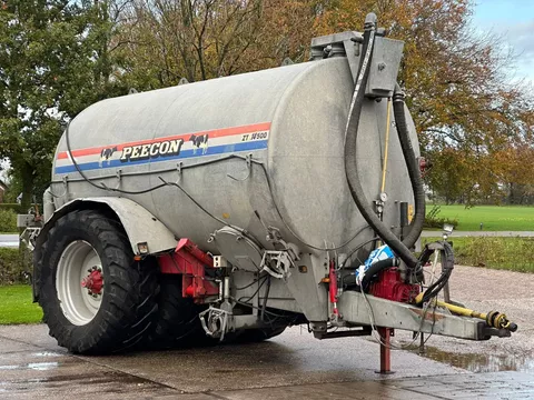 Peecon PWT 14500 14 m3 4 wielen Vacuumtank