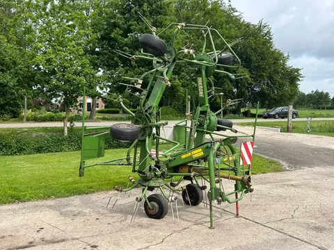 Krone KW 6.40 schudder schuilstelling hooibouw 6 elements